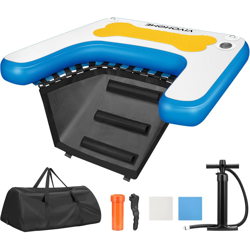 Flotteur gonflable pour bateau avec rampe antidérapante