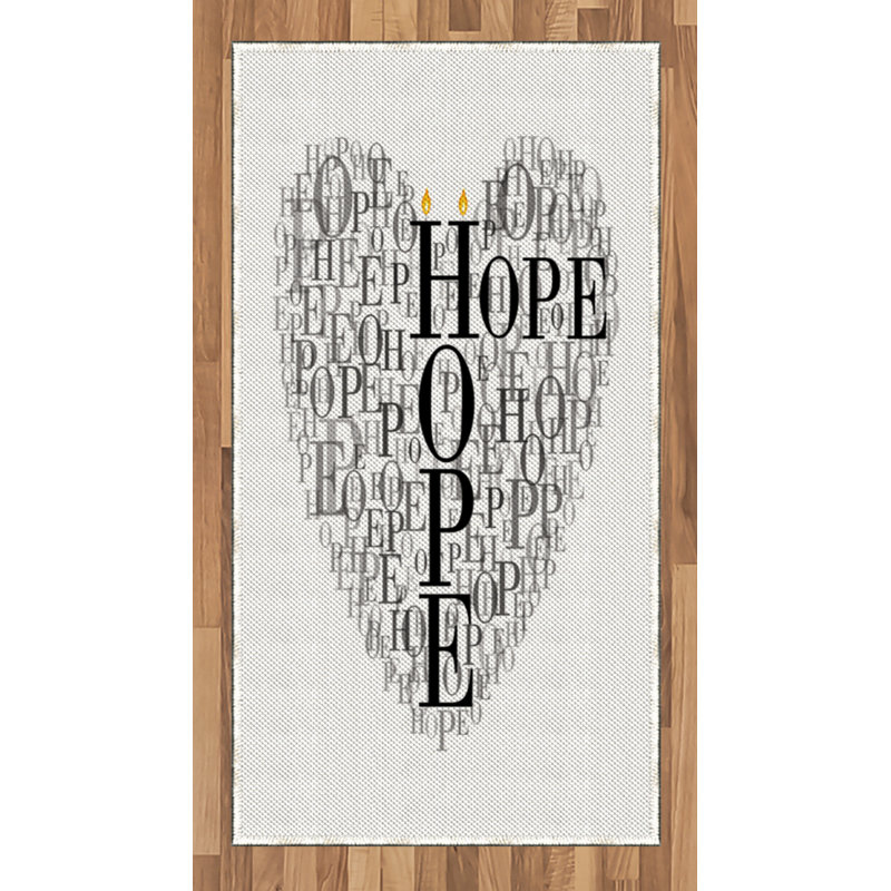 Hope High Density Long Fiber Poly Threads Decorative Area Rug Carpet, Rectangle 2'7" x 5'