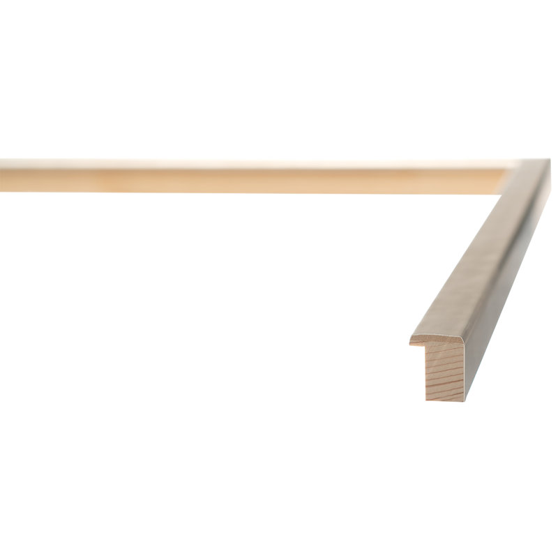 Cadre photo simple en bois, Argent, 4 po x 6 po
