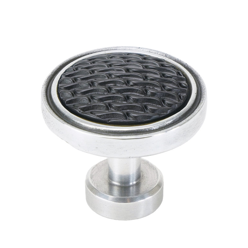 Spectra Waves knob in chrome finish, Chrome/Black