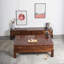 Table basse en bois massif avec quatre tiroirs.-338257630