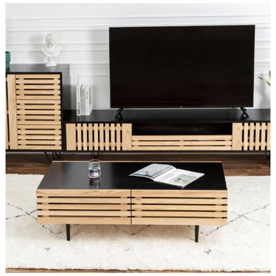 Table basse minimaliste moderne en bois massif
