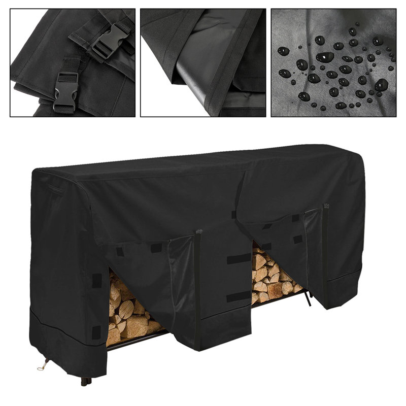 Arlmont & Co. Leandre 24'' W x 96'' D Log Rack Cover