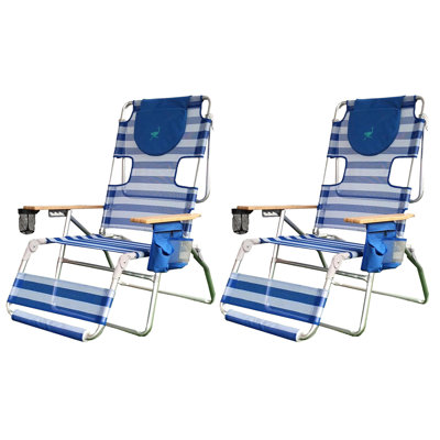 Chaise de plage inclinable
