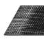 Tapis en laine / polyester tissé à la machine en gris / blanc / noir-532872053