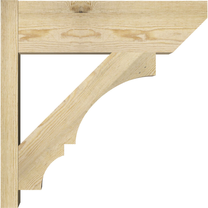 Persienne balboa à lattes en bois rustique, P 30 po x H 34 po, Sapin Douglas de 8 po (sciage brut)