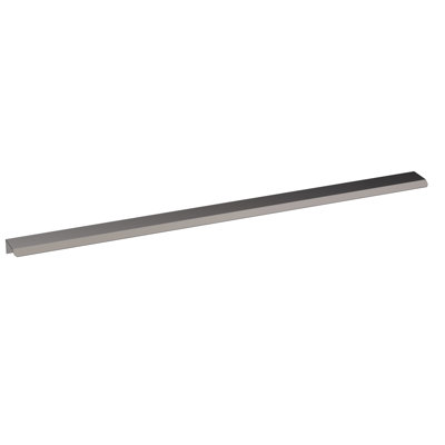 Finger Pull Handle 500mm - Brushed Pewter