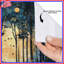Abstract Forest Moonlight Shower Curtains Extra Long-2083958956