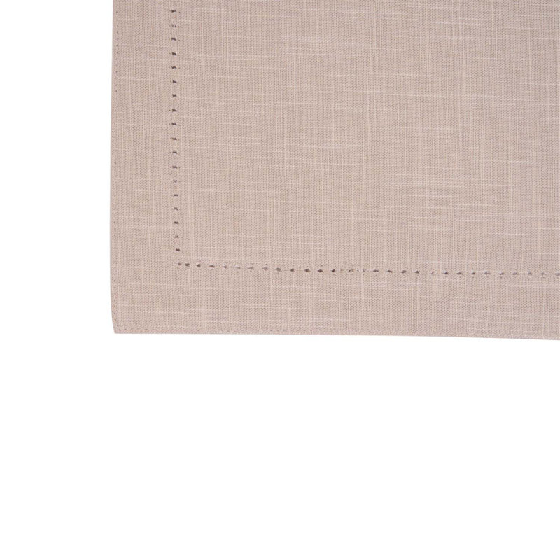 Ensemble de 6 napperons Hemstitch, Tanné