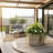 Hexagon Terrace Planter Box Short - Brown-803031662-803031663