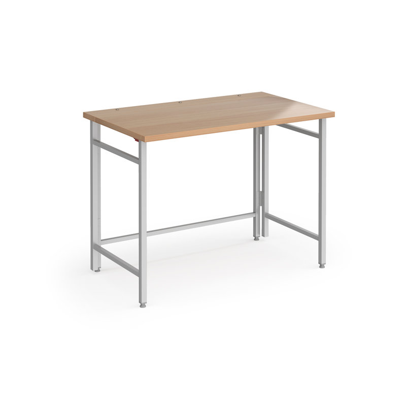 Burdelle Metal Base Computer Desk, 740cm H x 1000cm W x 600cm D