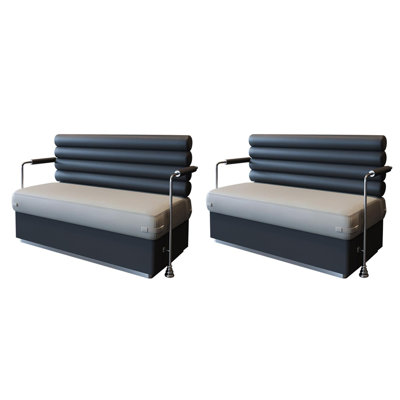 Banc moderne en acier inoxydable