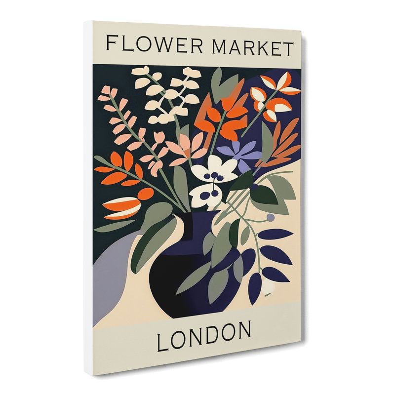 The London Flower Market Exhibition No. 3 - Wrapped Canvas, 50cm H x 35cm W