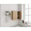 Combo armoire murale 36 po avec porte à fermeture douce, finition chêne original, rangement de salle de bain 3 pièces avec tablettes internes pour petits espaces