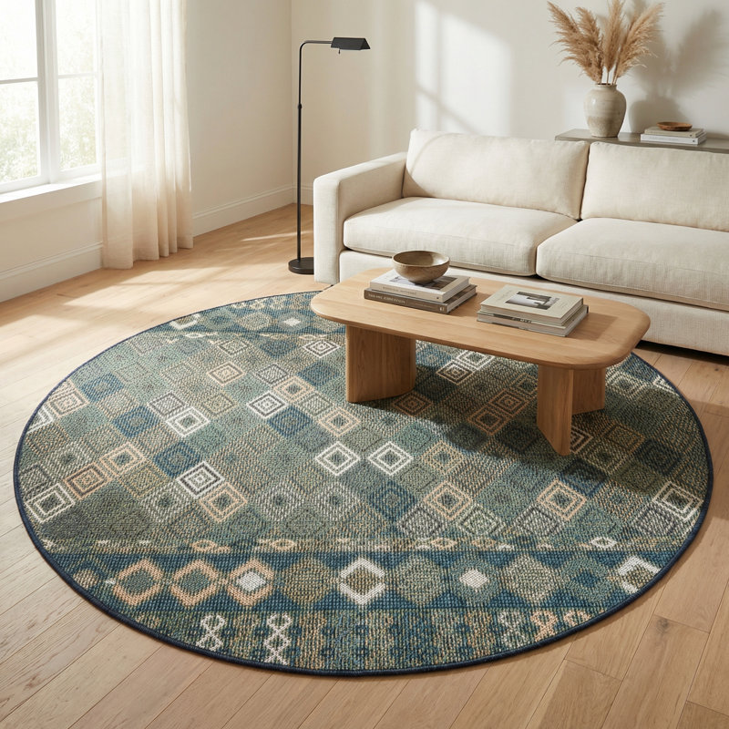 Tapis d'extérieur Jacole Offee, Rond 3 pi 3 po