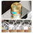 Kitchen sink with waterfall spout, featuring a three-in-one faucet, water purifier faucet, and glass cleaner. (31.50 × 17.72 inches)