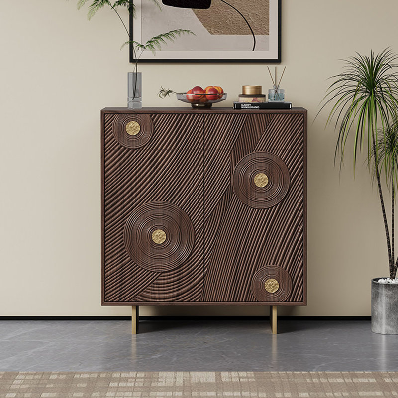 Armoire d'appoint moderne et luxueuse, Brun