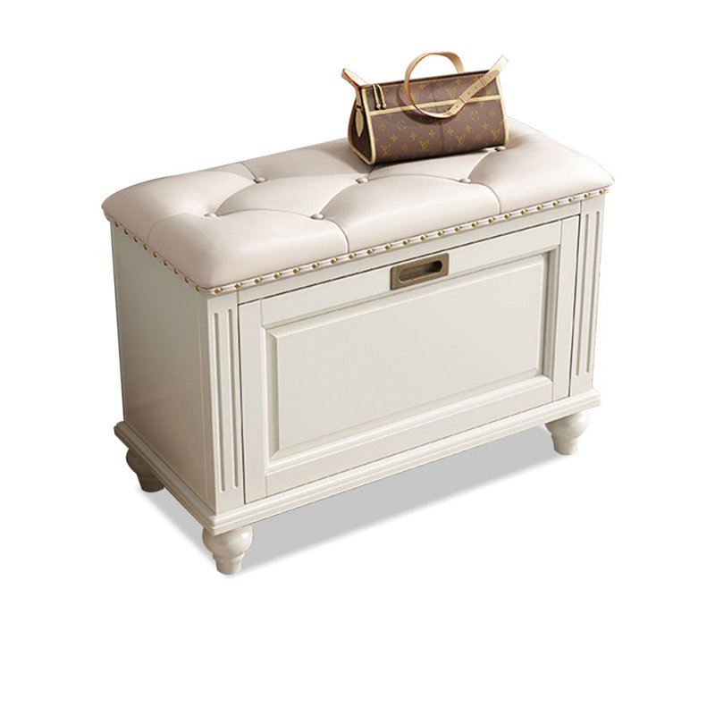 White Upholstered Bench