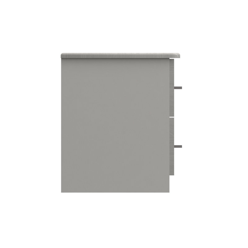 Alishma 39.8cm W Manufactured Wood Bedside Table, Light Grey