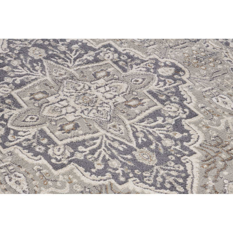 Handwoven Ivory/Grey Rug, Rectangular 200 x 280cm