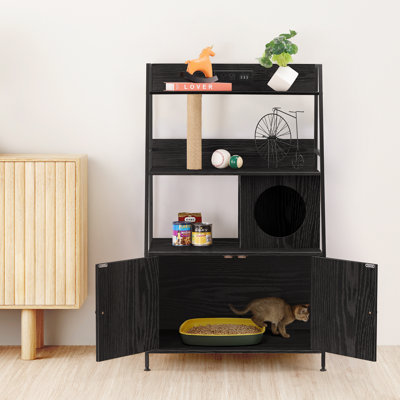 Litière pour chat avec station de charge