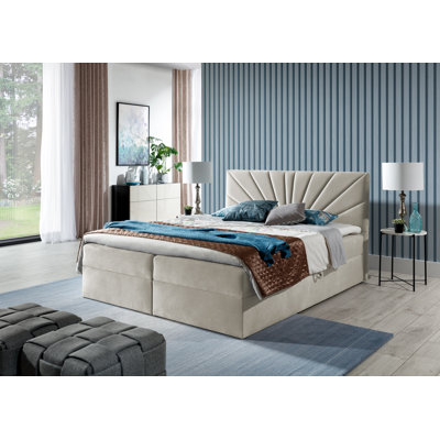 Boxspringbett Larry mit Topper und Bettkasten