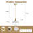  Junathean 1 - Light Pendant Light with Petal Lampshade-1338970949