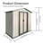 Outdoor Storage Garden Shed 5Ftx3ft Apex Roof