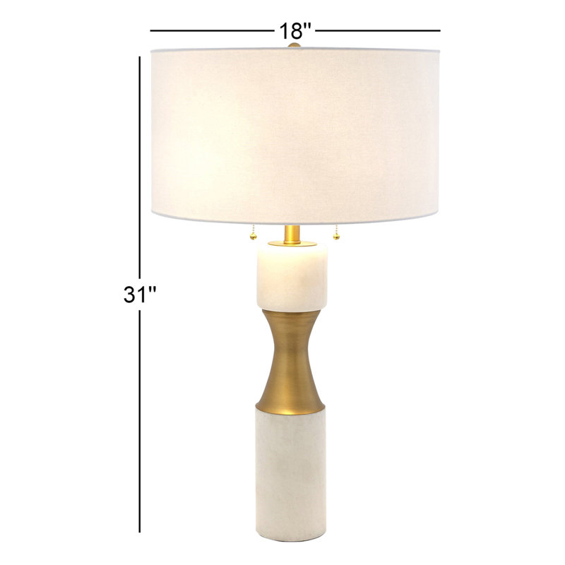 Marble Cinch Lamp-White