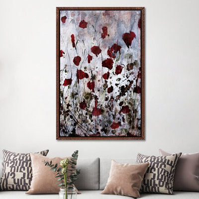 Poppies, Red Flowers by Donatella Marraoni - Painting on Canvas