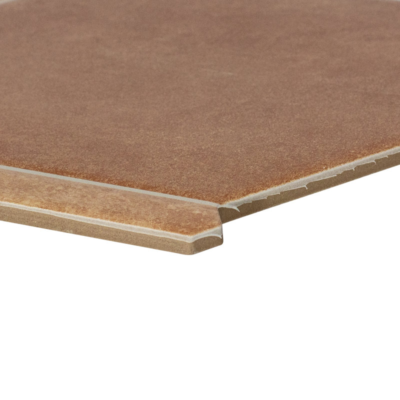 Carreau de porcelaine 9 po x 10 po Samara, Brun