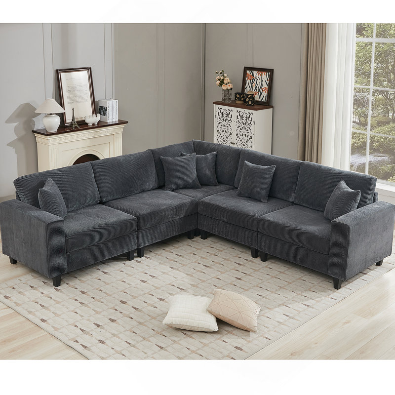 Ensemble de canapé modulaire surdimensionné confortable pour le salon, idéal pour la détente