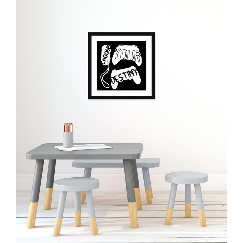 «Choisissez votre destinée», art encadré, H 24,5 po x l 24,5 po x P 0,63 po, Cadre noir