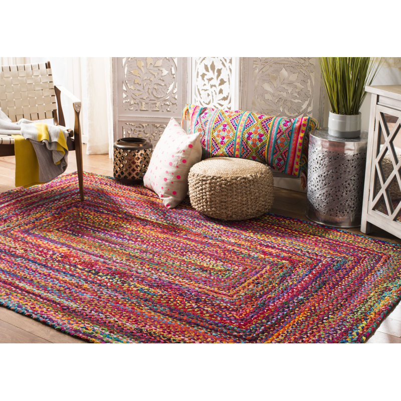 Cotton Hand Woven Area Rug, Rectangle 152 x 244 cm