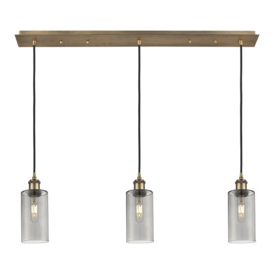 Caius - 3 Light 37" Cord Hung Linear Pendant