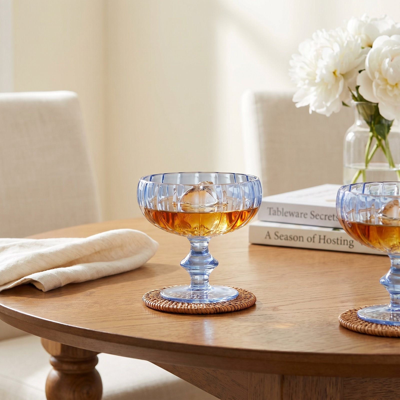 Genesis Ribbed Crystal Coupe Glass