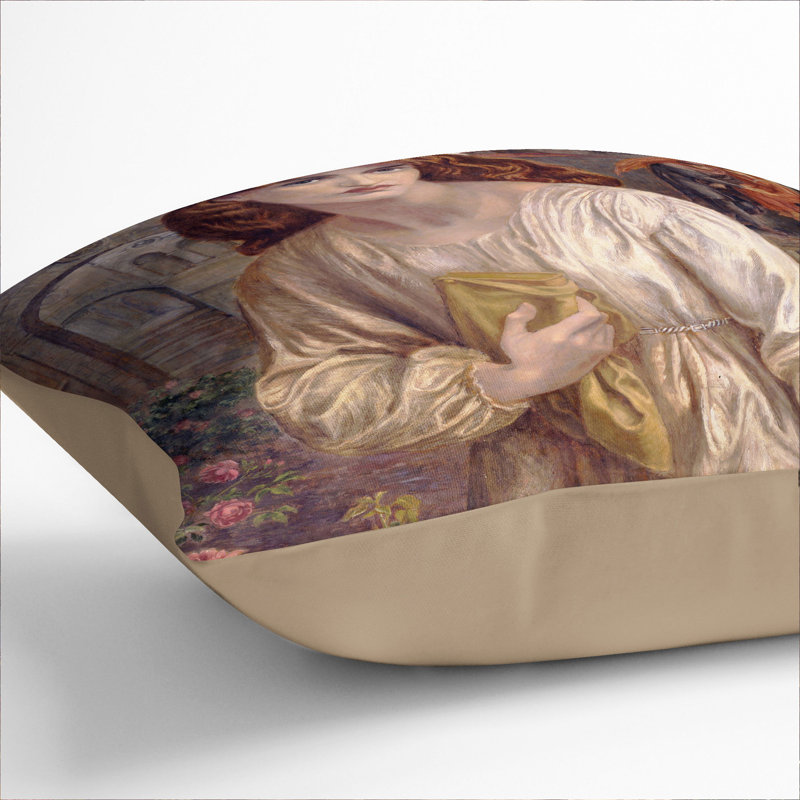 Salutation of Beatrice Scatter Cushion, Stone, 40cm H x 40cm W x 15cm D