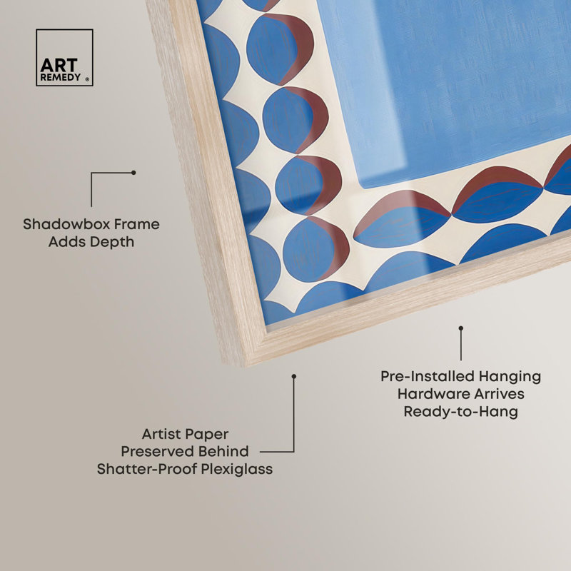 Encadré en couleur II, reproduction d'art encadré moderne par Art Remedy, H 13 po x l 13 po, Crème, crème