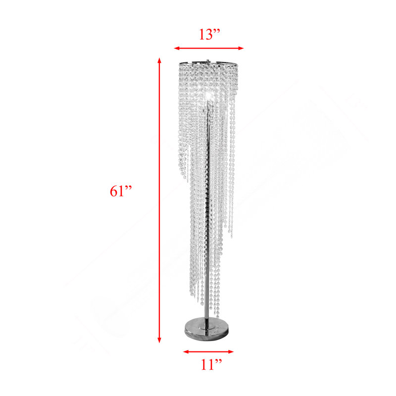 Lampe sur pied en cristal Elegant