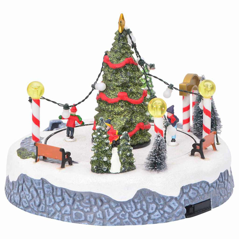Vidaxl Christmas Village Multicolour 22 X 21.5 X 17 Cm Plastic