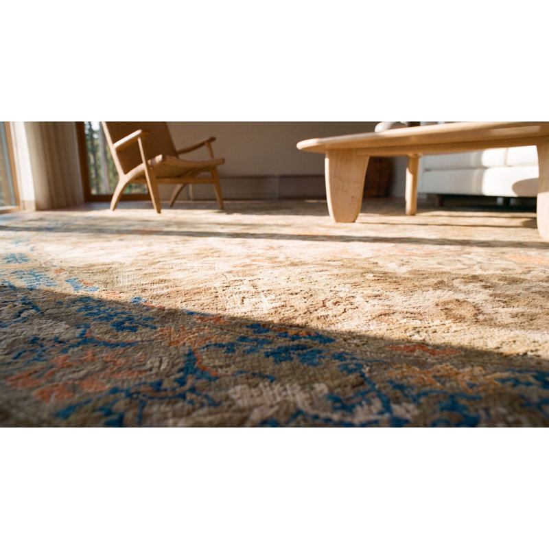 Antique Peking Room Size Wool Mocha Rug