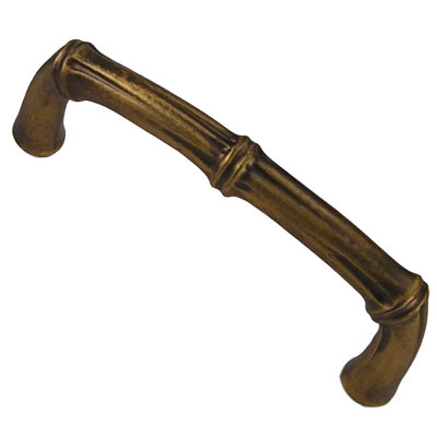 (Paquet de 5) Poignée en bambou 4 po or antique