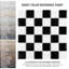 Metro Quad Checkerboard Glossy Blk and White 11-3/4" x 11-3/4" Porcelain Mosaic Floor and Wall Tile-1683871865