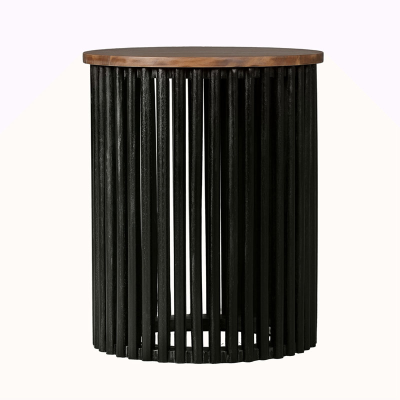 ACACIA SOLID WOOD SIDE TABLE