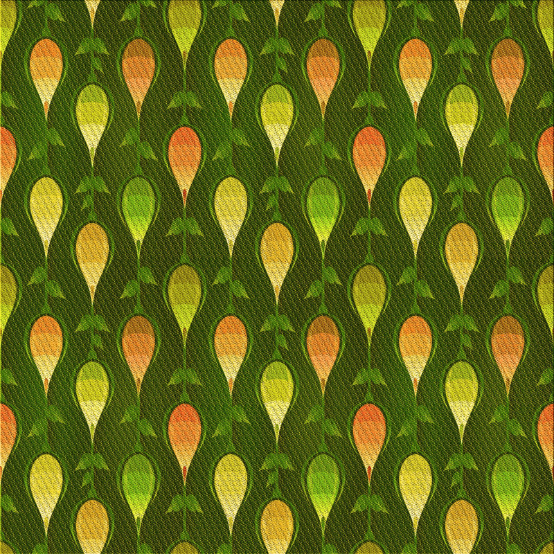 Tapis jaune à motifs 3828, Carré 4 pi