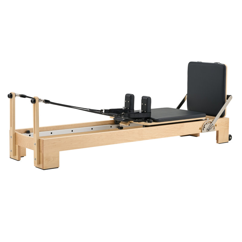 Hisooth StudioSolid Stationary Pilates Reformer 60cm Maple Frame