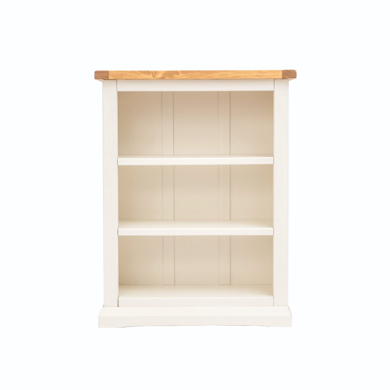 Middlebrook 120cm H Standard Bookcase, 90 cm H x 90 cm W x 25 cm D, White/Natural