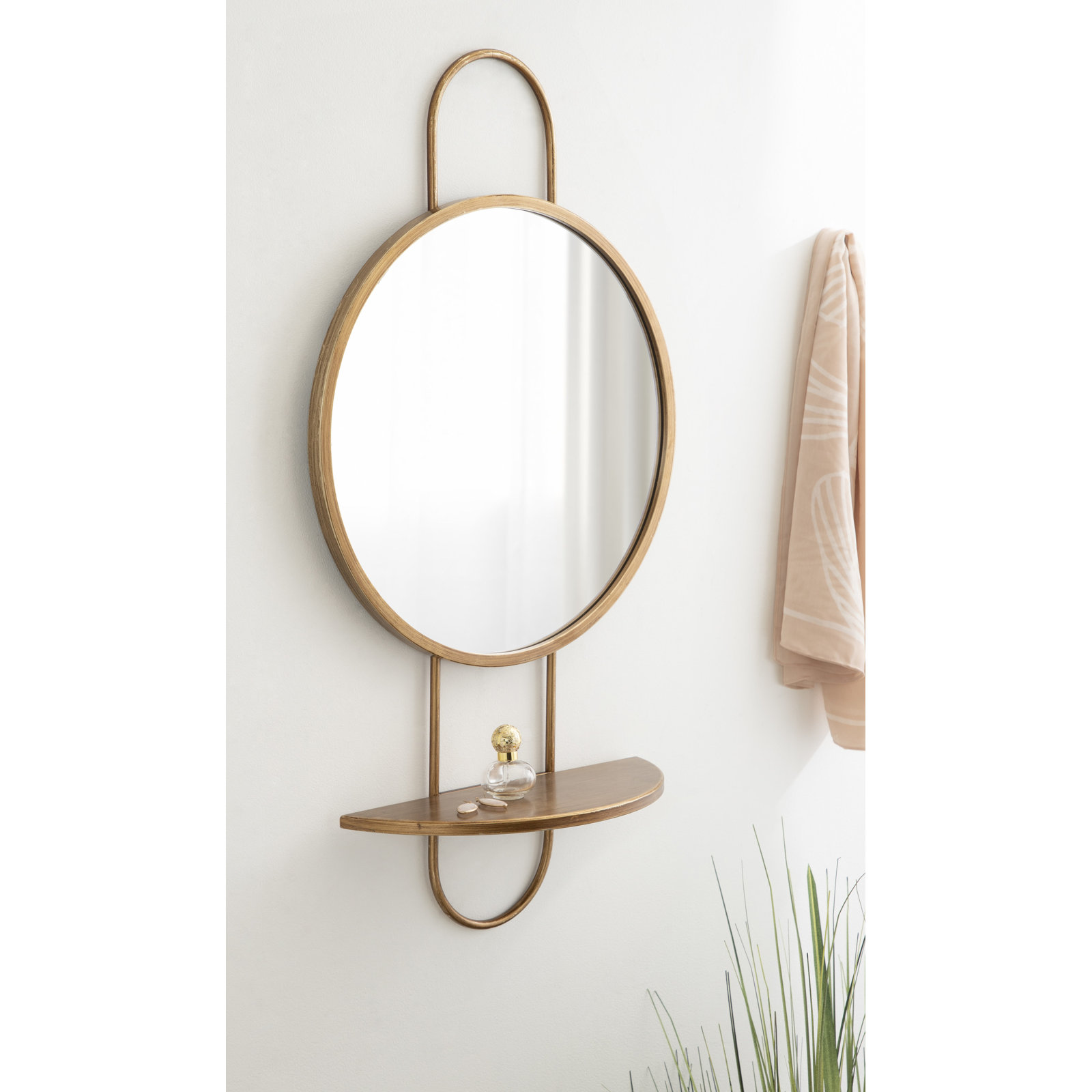 19" Accent Mirror, Gold