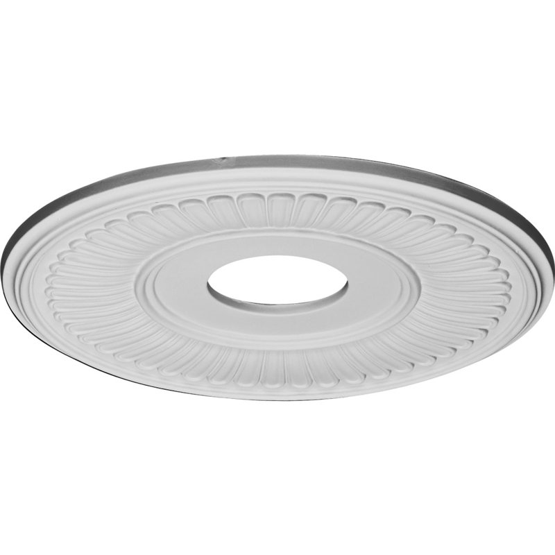 Endurathane Berkshire Ceiling Medallion, 15 3/4"OD x 3 7/8"ID x 3/4"P (Fits Canopies up to 7"), Factory Primed, Primed