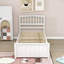 Lit plateforme simple en bois-770457884